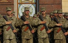Фото 18: Військова присяга на вірність українському народу в Академії Сагайдачного