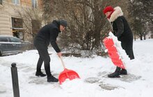 Фото 19: Працівники Львівської мерії долучились до прибирання міста від снігу