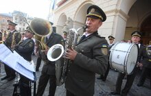 Фото 17: На пл. Ринок виступив військовий оркестр Національної академії сухопутних військ