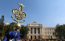 Фото 3: На площі перед пам’ятником Іванові Франкові у Львові відбулось урочисте відкриття Пластового року