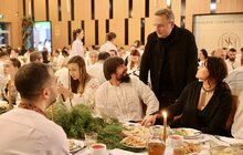 Фото 9: У трапезній Українського католицького університету відбулась різдвяна вечеря і найстаріший різдвяний вертеп за участю пацієнтів UNBROKEN