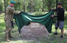 Фото 1: У Стрийському парку висадили 35 дерев у пам’ять про прикордонників, які віддали своє життя боротьбі за незалежність України