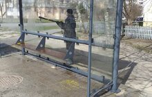 Фото 86: Комунальні служби дезінфікують місто: миють вулиці, тротуари, зупинки транспорту, сходові клітки будинків