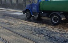 Фото 19: Комунальні служби Львова проводять миття вулиць