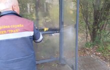 Фото 18: Комунальні служби проводять миття і дезінфекцію в місті