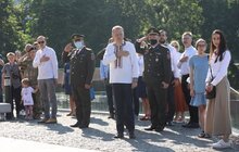 Фото 11: У Львові підняли Державний прапор над Меморіалом пам’яті Героїв Небесної Сотні