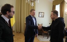 Фото 6: Заступник голови Ризької думи запропонував Львову допомогу в часі війни