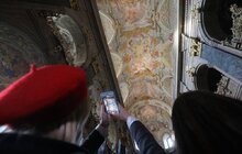 Фото 1: В Гарнізонному храмі урочисто відкрили відреставровані фрески центрального склепіння