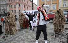 Фото 8: KALUSH ORCHESTRA виступив у центрі Львова та розповів про підготовку до «Євробачення»