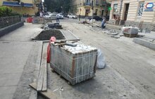 Фото 3: На вул. Пекарській тривають ремонтні роботи