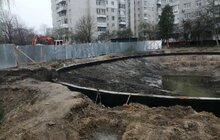 Фото 1: У Львові триває відновлення озера на вул. Панча