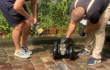 Фото 6: Львівводоканал з допомогою машини-робота із вмонтованою камерою перевірив стан колектора на вул. Голубовича