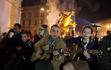 Фото 11: У Львові відбулася Стрілецька ватра на площі біля скульптурної композиції українським бійцям Листопадового чину