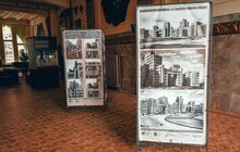 Фото 3: У Львові відкрили виставку, присвячену пошкодженій росіянами архітектурній пам’ятці Харкова – Держпрому (відео)