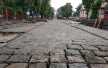Фото 4: Ремонт вул. Замарстинівської: триває монтаж трамвайних рейок, облаштування хідників, заміна колектора