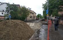 Фото 19: Ремонт вул. Замарстинівської: триває монтаж трамвайних рейок, облаштування хідників, заміна колектора