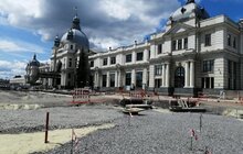 Фото 15: Реконструкція пл. Двірцевої: залито основу під фонтан