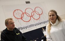 Фото 6: В річницю великої війни у Львові провели перформанс «Вбивцям не місце на Олімпійських іграх» (відео)