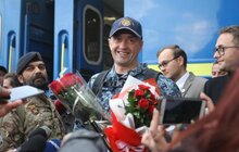 Фото 5: У Львові зустріли матроса Військово-морських сил України Андрія Оприска, якого незаконно утримували в Росії