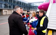 Фото 4: Львівський аеропорт прийняв перший рейс Неаполь – Львів – Неаполь від лоу-кост авіакомпанії «Візз Ейр Україна»