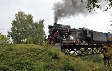 Фото 12: Сьогодні у парк «Знесіння» їздив раритетний поїзд