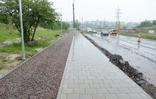Фото 6: У Львові продовжують облаштовувати велодоріжки: роботи тривають на низці вулиць