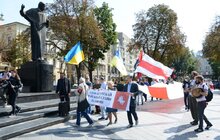 Фото 28: На пл. Ринок у Львові відкрили виставку «Рік спротиву: як по(в)стає Білорусь»
