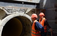 Фото 5: Роботи з прокладання каналізаційного колектора закритим методом.