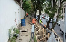 Фото 19: На верхній алеї вулиці Коперника облаштовують нову пішохідно-велосипедну доріжку