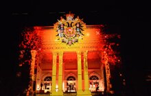 Фото 15: Біля університету ім. І. Франка відбулось медійно-драматичне дійство з нагоди святкування 100-річчя ЗУНР
