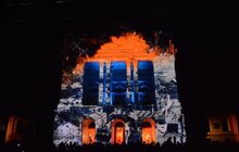 Фото 25: Біля університету ім. І. Франка відбулось медійно-драматичне дійство з нагоди святкування 100-річчя ЗУНР