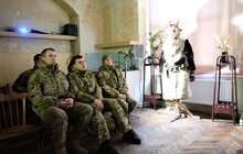 Фото 5: Військові, які лікуються у Львові, відвідали виставку «Памфірова Маланка. Кінолабораторія»