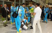 Фото 6: Фоторепортаж зустрічі львівських спортсменів-параолімпійців у Міжнародному аеропорту «Львів» ім. Д. Галицького