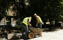 Фото 10: У Франківському районі міста облаштовують сквер на вул. Японській