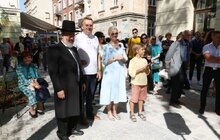 Фото 17: Сьогодні відкрили оновлену площу та ознакування в історичній єврейській дільниці Львова