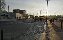 Фото 6: На пл. Двірцевій почав курсувати громадський транспорт — 3 трамвайних маршрути і 13 автобусних