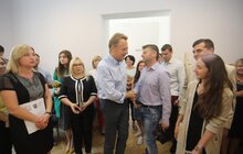 Фото 6: «Коли підприємець має запитання, він може зателефонувати до наших колег і отримати відповідь зрозумілою мовою», — А. Садовий про Центр підтримки підприємництва