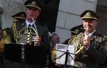 Фото 4: На пл. Ринок виступив військовий оркестр Національної академії сухопутних військ