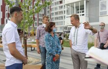 Фото 9: Міський голова оглянув новостворений громадський простір у мікрорайоні Під Голоском