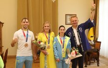 Фото 3: Мер Львова зустрівся з львівськими призерами Олімпіади 2020