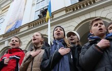 Фото 17: У Львові спільно заспівали «Ще не вмерла України і слава, і воля…» у День першого публічного виконання Гімну