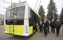 Фото 14: Мер Львова оглянув перші 10 нових тролейбусів виробництва «Електрон»