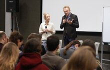 Фото 1: Сьогодні міський голова Львова Андрій Садовий зустрівся зі студентами Коледжу Європи Натолін
