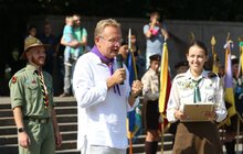 Фото 10: На площі перед пам’ятником Іванові Франкові у Львові відбулось урочисте відкриття Пластового року