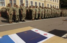Фото 18: Урочистий ритуал складання Військової присяги студентами цивільних вищих навчальних закладів, які навчалися за програмою підготовки офіцерів запасу 