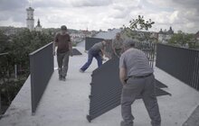 Фото 3: Будівництво першої частини Меморіалу пам’яті Героїв Небесної Сотні на стадії завершення