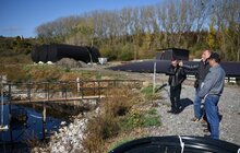 Фото 6: Підготовчі роботи на полігоні ТПВ в с. Великі Грибовичі напередодні рекультивації