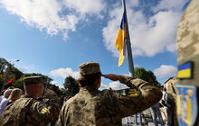 Фото 9: У Львові до Дня Державного Прапора урочисто підняли синьо-жовтий стяг