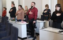 Фото 5: До Дня Національної гвардії у Львові 30 захисників посмертно нагородили «Почесним знаком Святого Юрія» (фото)