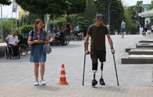 Фото 23: Як у Львові облаштовують безбар’єрний маршрут, який змінить тротуари, зупинки, парки та навіть автобуси (відео)
